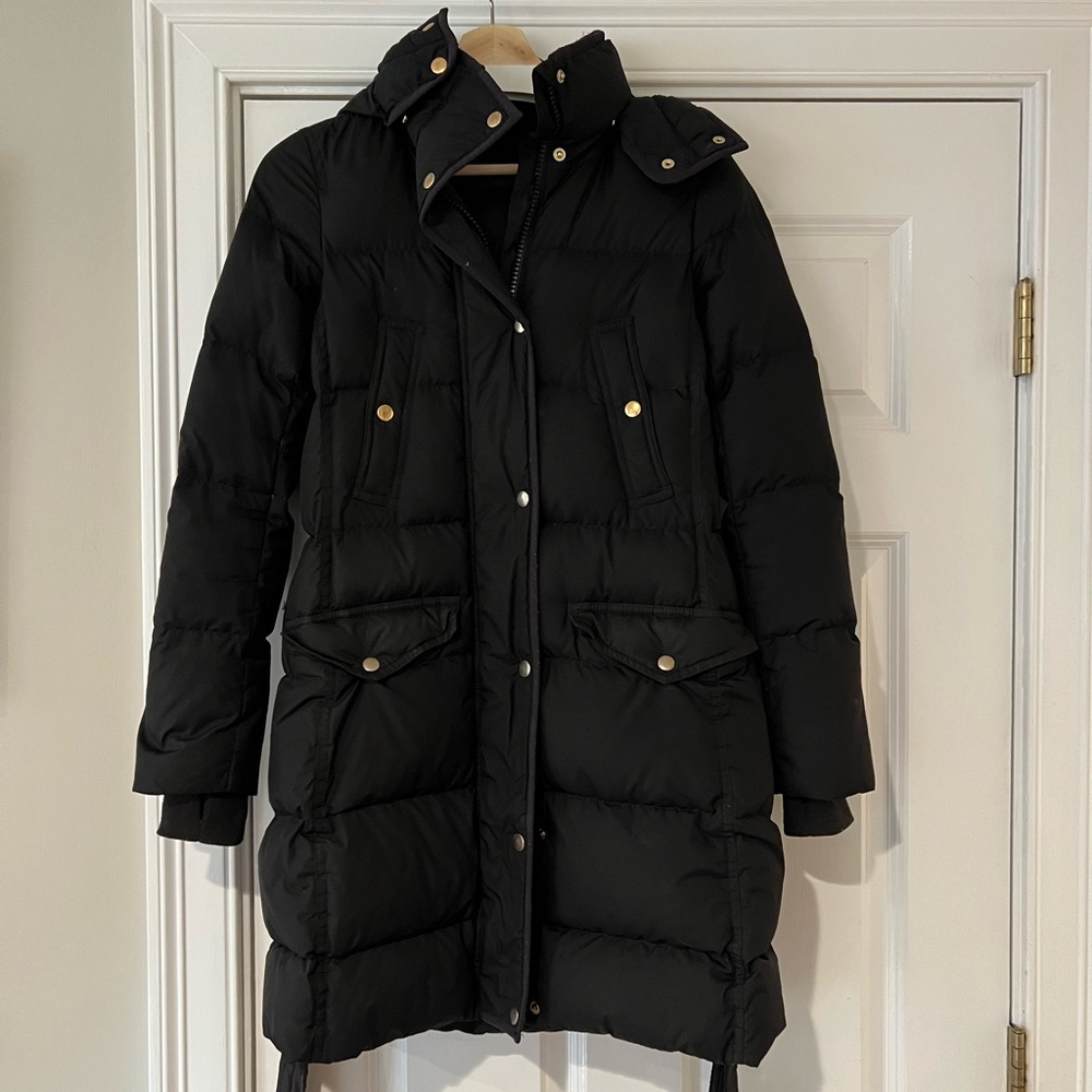 JCrew Women’s XS Black Puffer/Puffy Coat
